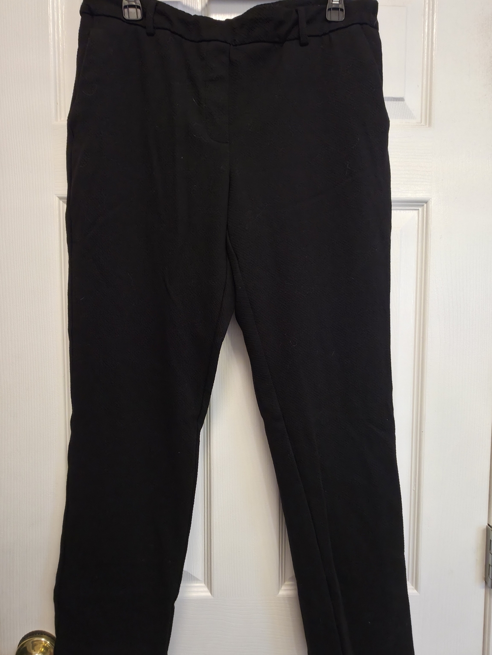Dalia Black Straight-Leg Tailored Pants